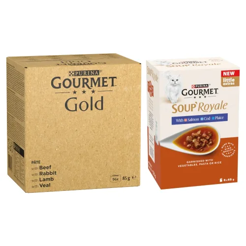 Gourmet, GOURMET Gold Zarte Häppchen Katzennassfutter Sorten-Mix 96x85g