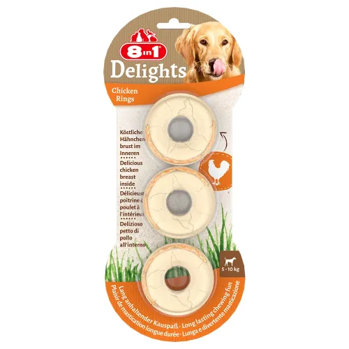 8in1, 8in1 Delights Ringe, Hundesnacks (3x120g)