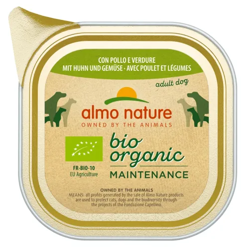 Almo Nature BioOrganic, Almo Nature BioOrganic Maintenance 6 x 100 g - mit Bio Rind & Bio Gemüse