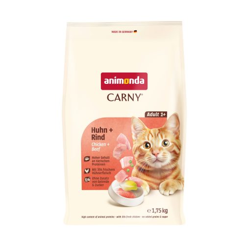 Animonda, animonda Carny Trockenfutter Katze Adult Huhn und Rind 1.75 kg