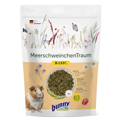 bunnyNature, Sparpaket: 2 x 4 kg Bunny Nagerfutter - MeerschweinchenTraum BASIC
