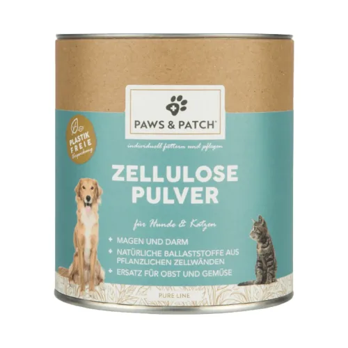 Paws & Patch, Paws & Patch Zellulose Pulver für Hunde und Katzen (150g)