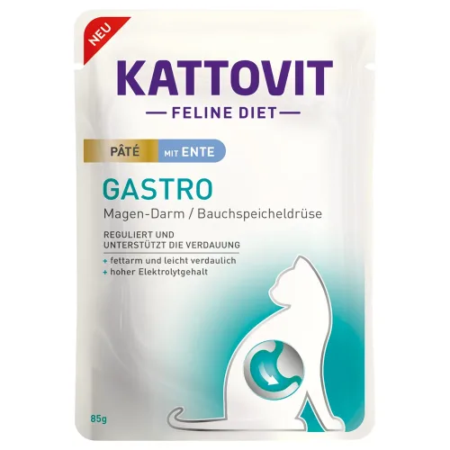 Kattovit, Kattovit Gastro Paté 10 x 85 g - mit Ente