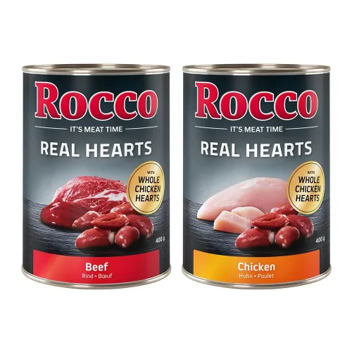 Rocco, Rocco Real Hearts 6 x 400 g - Rind