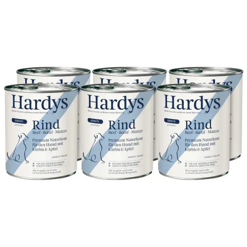Hardys, Hardys Sensitive 6 x 800 g - Rind