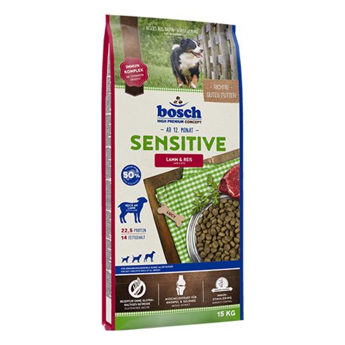 Bosch, bosch Sensitive Lamm & Reis 15 kg