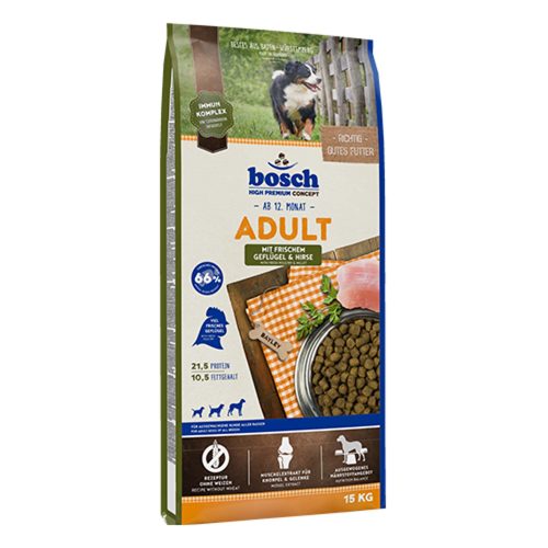 Bosch, bosch High Premium Concept Adult Geflügel & Hirse 15 kg