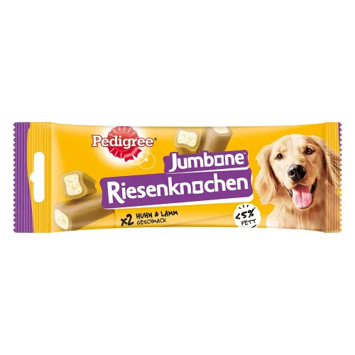 Pedigree, Pedigree Riesenknochen Medium - Huhn und Lamm 12 x 180 g (12 x 2 Stück)