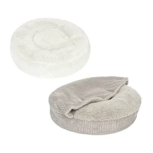 zooplus Exclusive, Hundebett Flocke - Ø 90 x H 20 cm