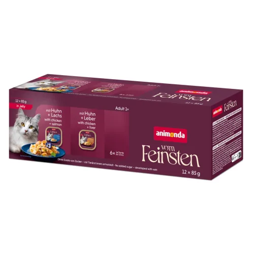 animonda Vom Feinsten Adult in Gelee 12 x 85 g - Mixpaket (2 Sorten)