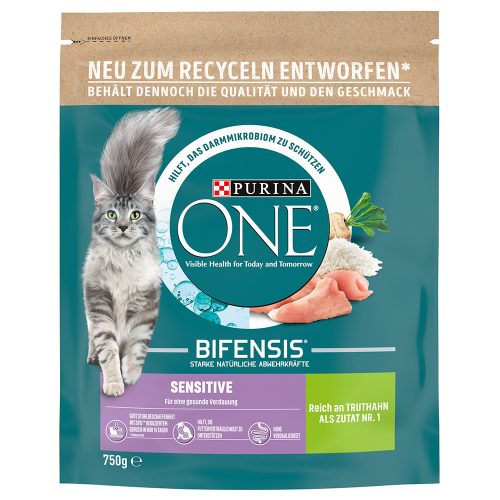 Purina One, Purina ONE BIFENSIS Sensitive Truthahn und Reis 750 g