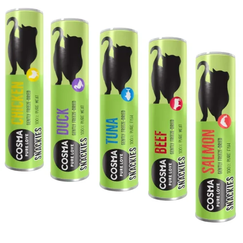 Cosma, Sparpakete: 5 x Cosma Snackies - 5 x Rind (115 g)