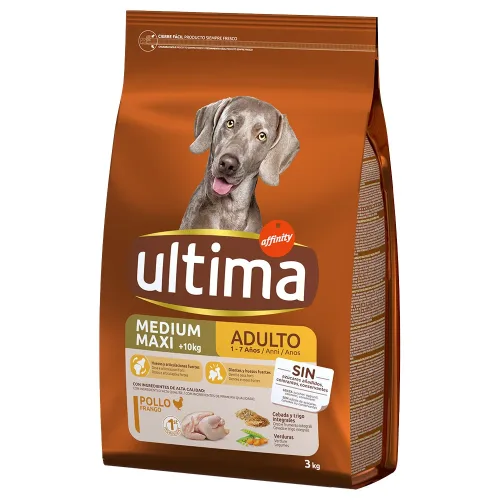 Ultima Medium / Maxi Adult Huhn & Reis - 18 kg