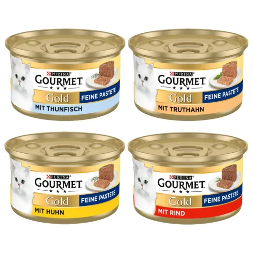 Gourmet, Sparpaket Gourmet Gold Feine Pastete 48 x 85 g - Truthahn