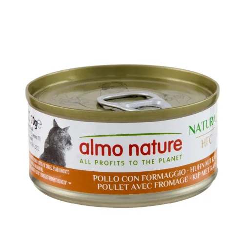 almo nature, Almo Nature Multipack mit Huhn und Käse Nassfutter für Katzen (6x70g)