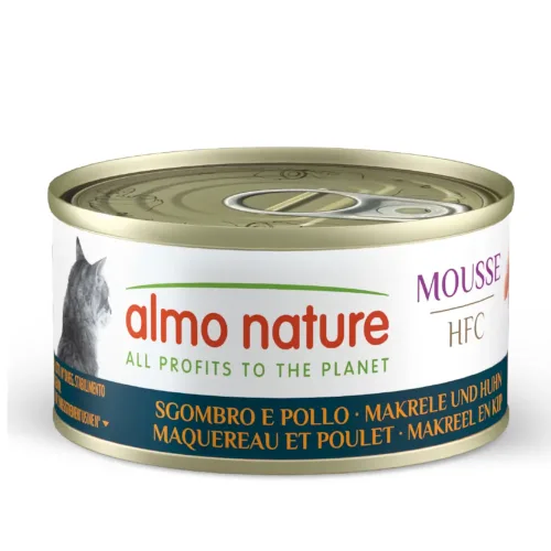 almo nature, Almo Nature HFC Mousse Huhn mit Kürbis, Nassfutter für Katzen (70g)