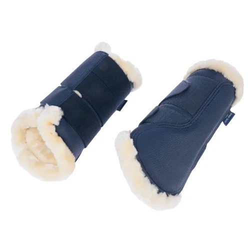 Nomad Tales Set Dressurgamaschen & Hufglocken, marineblau - 2 Dressurgamaschen, Grösse L
