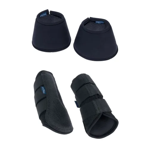 Nomad Tales, Nomad Tales Set Gamaschen & Hufglocken, schwarz - Gamaschen, Grösse M (2er Set)