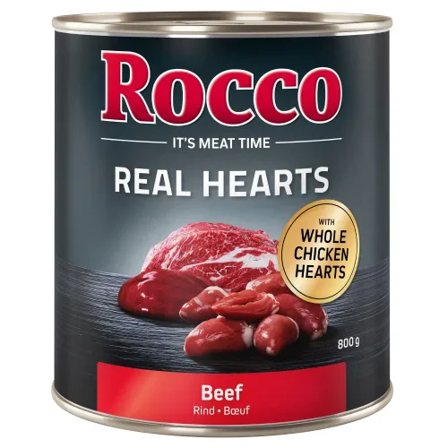 Rocco, Rocco Real Hearts 6 x 800 g - Huhn