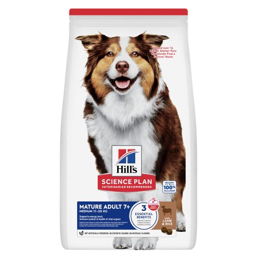 Hills, Hill's Science Plan Trockenfutter Hund, Medium Mature Adult mit Lamm und Reis 14 kg