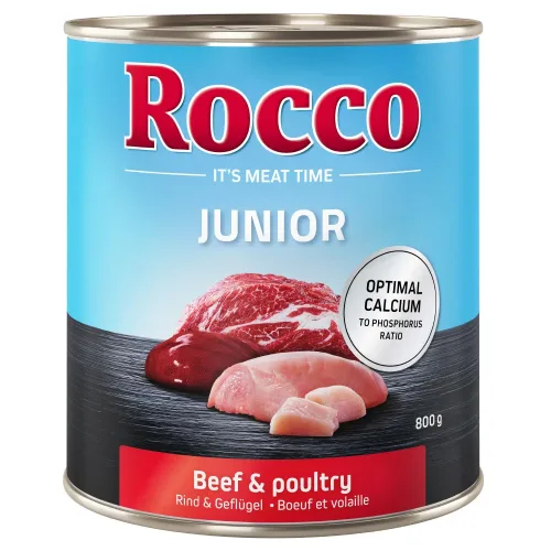 Rocco, Rocco Junior 6 x 800 g - Pute mit Kalbsherzen & Reis