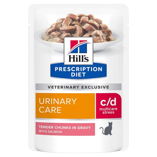 Hills, Hill's Prescription Diet c/d Urinary Stress Lachs 12x85 g