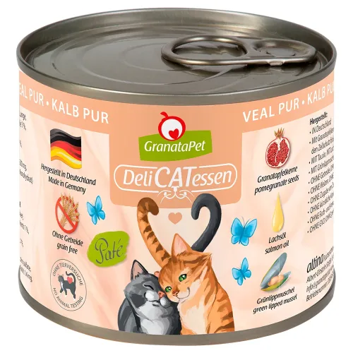 Granatapet, GranataPet DeliCatessen 6 x 200 g - Kalb PUR