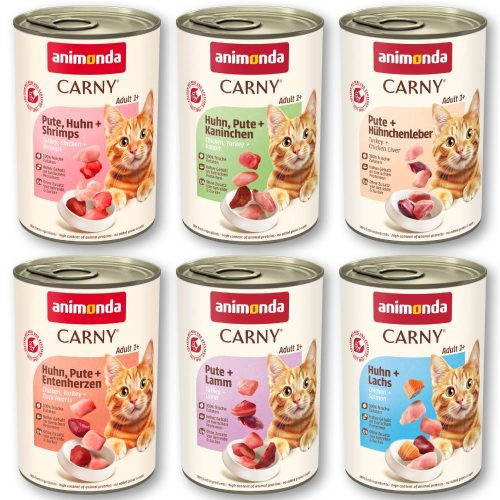 Animonda, animonda Carny Nassfutter Katze Adult, Mixpaket 6x400 g