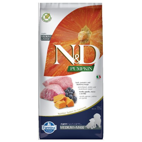 N&D Farmina, N&D Farmina Pumpkin Medium/Maxi Puppy Lamm 12 kg