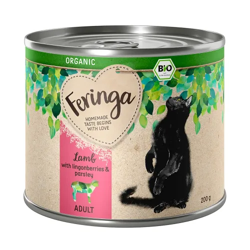 Feringa, Feringa Bio Menü 6 x 200 g - Bio Kalb mit Bio Kürbis und Bio Katzengamander