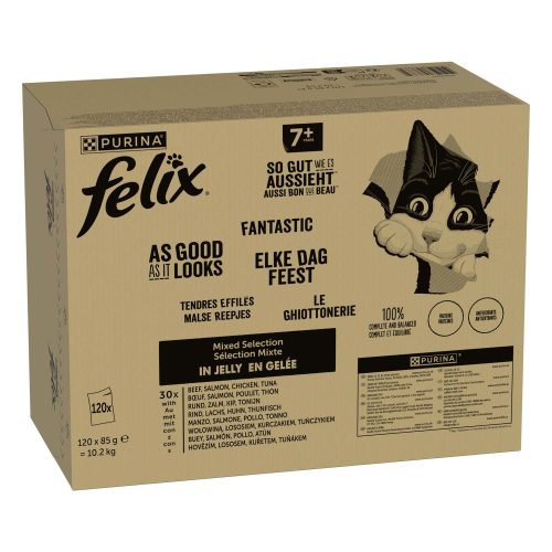 Felix, Felix So gut wie es aussieht in Gelee 120x85 g Gemischte Vielfalt Senior