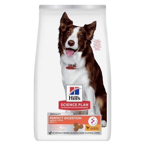 Hills, Hill's Science Plan Perfect Digestion Medium Adult mit Huhn und Reis 14 kg