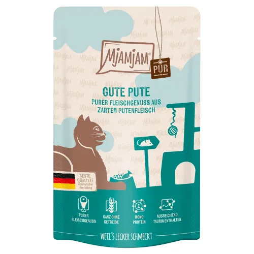 MjAMjAM, MjAMjAM Quetschie purer Fleischgenuss 12 x 125 g - gute Pute pur