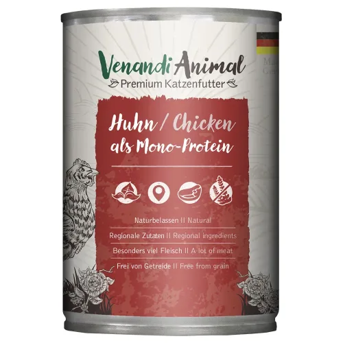 Venandi Animal, Venandi Animal Monoprotein 6 x 400 g - Truthahn