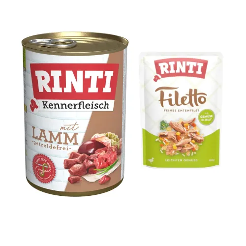 Rinti, Sparpaket RINTI Kennerfleisch 24 x 400 g - Lamm