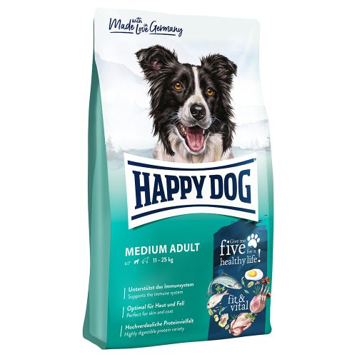 Happy Dog, HAPPY DOG fit & vital Trockenfutter Hund Adult, Medium 12 kg