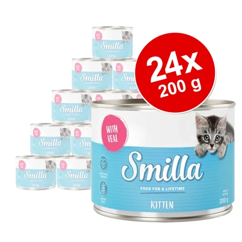 Sparpaket Smilla Kitten 24 x 200 g - Kaninchen