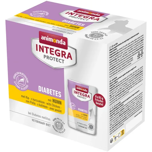 Animonda, animonda Integra Protect Nassfutter Katze, Adult, Diabetes Huhn 8x85 g