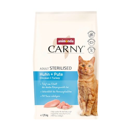 Animonda, animonda Carny Trockenfutter Katze Adult, Sterilised, Huhn und Pute 1.75 kg