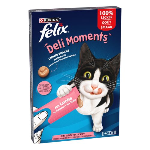 Felix, Felix Katzensnack Deli Moments Lachs 4x10 g
