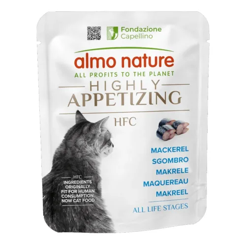 almo nature, Almo Nature HFC Highly Appetizing Makrele, Nassfutter für Katzen (50g)