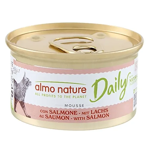 almo nature, Almo Nature Daily Mousse mit Lachs, Nassfutter für Katzen (85g)