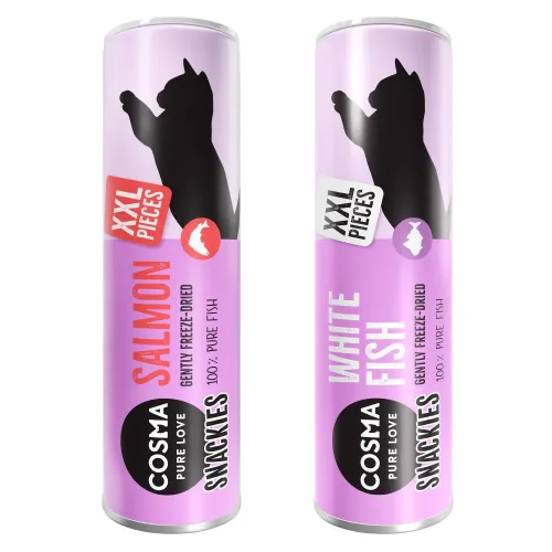 Cosma, Cosma Snackies XXL Stückchen - Lachs 22 g