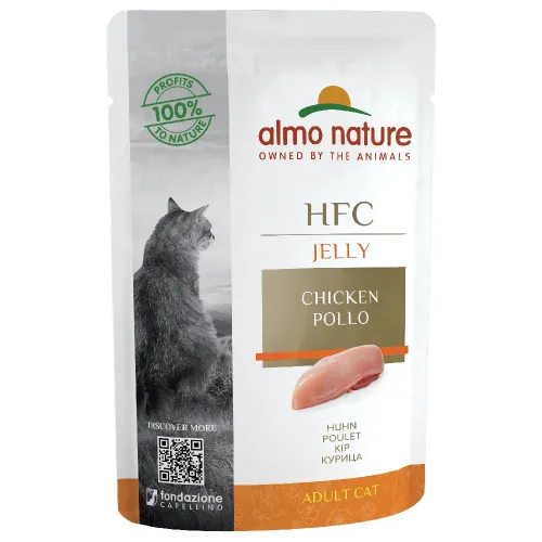 almo nature, Almo Nature HFC Jelly Thunfisch, Nassfutter für Katzen (55g)