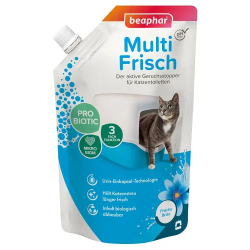 Beaphar Multi-Frisch für Katzentoiletten - Sparpaket: Vanille & Melone (2 x 400 g)