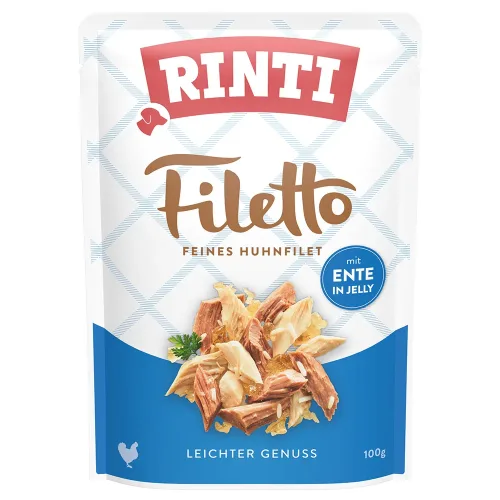 Rinti, Rinti Filetto Huhnfilet mit Ente in Jelly (100g)