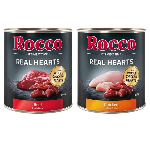 Rocco, Rocco Real Hearts 6 x 800 g - Huhn
