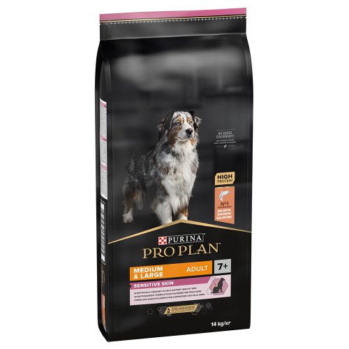 Pro Plan, PRO PLAN Adult Medium & Large 7+ Sensitive Skin Lachs 14 kg