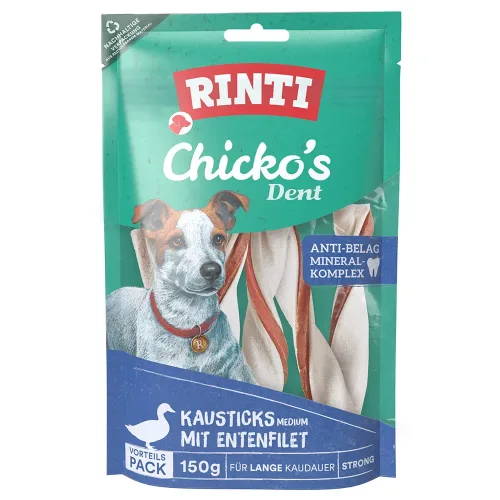 Rinti, Rinti Chicko Dent Ente für Hunde (150g)