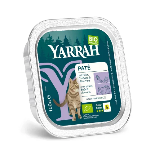 Yarrah, Yarrah BIO Paté 16 x 100 g - Bio-Rind mit Bio-Zichorie